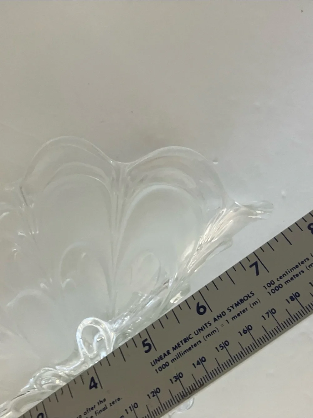 Clear Glass Pedestal Fruit Bowl - Decorative Centerpiece